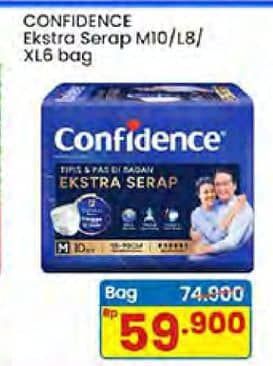 Promo Harga Confidence Adult Pants Slim & Fit Extra Absorb M10, L8, XL6 6 pcs - Indomaret