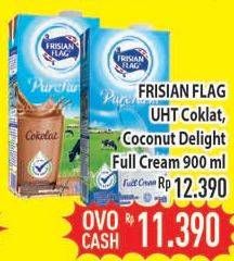 Promo Harga FRISIAN FLAG Susu UHT Purefarm Coconut Delight, Full Cream, Chocolate 900 ml - Hypermart