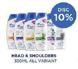 Promo Harga Head & Shoulders Shampoo All Variants 300 ml - Guardian
