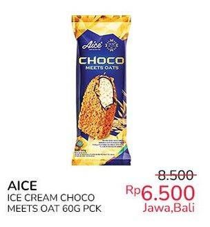 Promo Harga Aice Ice Cream Choco Meets Oat 60 gr - Indomaret