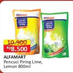 Promo Harga Alfamart Cairan Pencuci Piring Lime, Lemon 800 ml - Alfamart