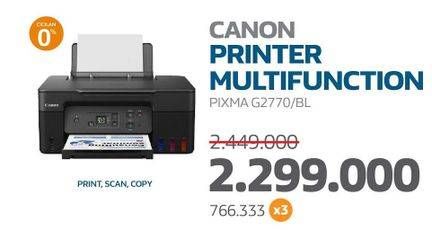 Promo Harga Canon Pixma G2770 Printer  - Electronic City