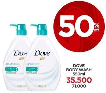 Promo Harga DOVE Body Wash 550 ml - Watsons