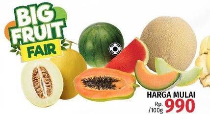 Promo Harga Melon Golden per 100 gr - LotteMart