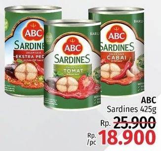 Promo Harga ABC Sardines 425 gr - LotteMart