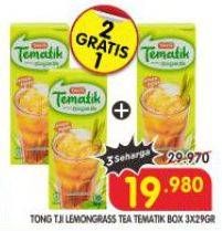 Promo Harga Tong Tji Tematik Instant Lemongrass Tea per 3 sachet 29 gr - Superindo