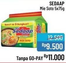 Promo Harga SEDAAP Mie Kuah Soto per 5 pcs 75 gr - Alfamidi