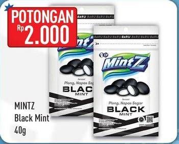 Promo Harga MINTZ Candy Chewy Mint Black Mint 40 gr - Hypermart