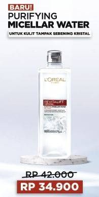 Promo Harga LOREAL Revitalift Crystal Purifying Micellar Water 95 ml - Alfamart