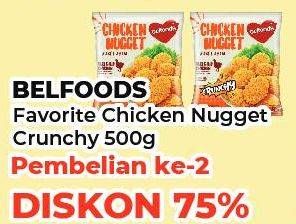 Promo Harga BELFOODS Nugget Chicken Nugget Crunchy 500 gr - Yogya