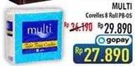Promo Harga MULTI Toilet Tissue Coreless 8 roll - Hypermart