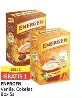 Promo Harga ENERGEN Cereal Instant Chocolate per 5 pcs 30 gr - Alfamart