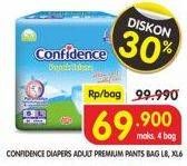 Promo Harga Confidence Adult Diapers Pants L8, XL6 6 pcs - Superindo