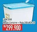 Promo Harga Lion Star Wagon Container + Roda VCH-20 100000 ml - Hypermart