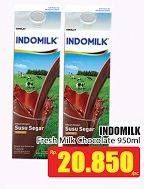 Promo Harga INDOMILK Susu UHT Cokelat 950 ml - Hari Hari