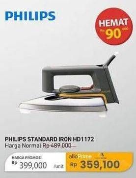 Promo Harga Philips HD 1172 | Dry Iron  - Carrefour