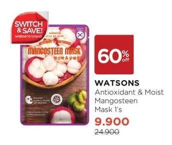 Promo Harga Watsons Antioxidant And Moist Mangosteen Mask 1 pcs - Watsons
