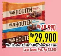 Promo Harga Van Houten Dark Milk Chocolate 140 gr - Hypermart