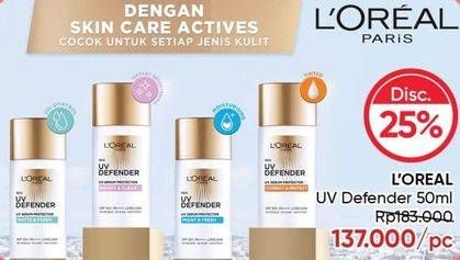 Promo Harga LOREAL UV Defender 50 ml - Guardian