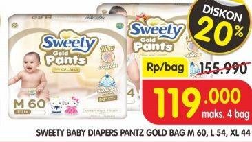 Promo Harga Sweety Gold Pants M60, L54, XL44  - Superindo