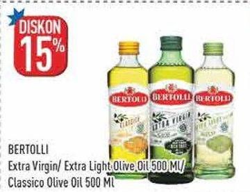 Promo Harga Bertolli Olive Oil Extra Light, Extra Virgin, Classico 500 ml - Hypermart