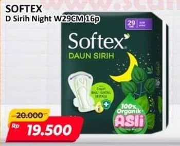 Promo Harga Softex Daun Sirih 29cm 16 pcs - Alfamart