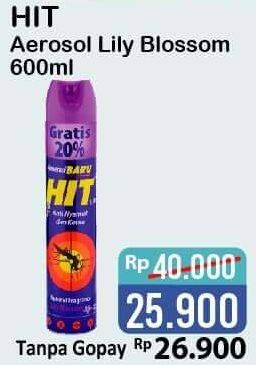 Promo Harga HIT Aerosol Lily Blossom 600 ml - Alfamart
