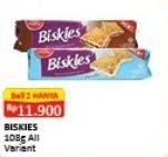 Promo Harga BISKIES Sandwich Biscuit All Variants per 2 bungkus 108 gr - Alfamart