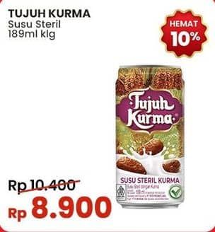 Promo Harga Tujuh Kurma Susu Steril Kurma 200 ml - Indomaret