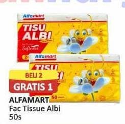 Promo Harga Alfamart Facial Tissue Albi 50 pcs - Alfamart