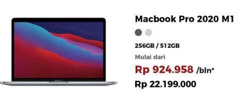 Promo Harga Apple Macbook Pro 2020 M1  - Erafone