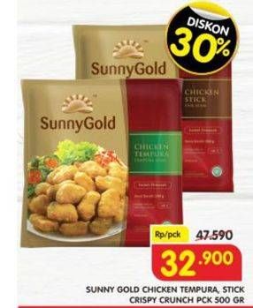 Promo Harga SUNNY GOLD Chicken Tempura/Stick/Crunch 500gr  - Superindo