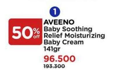 Promo Harga Aveeno Baby Soothing Relief Moisture Cream 140 gr - Watsons