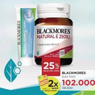 Promo Harga BLACKMORES Natural E 250IU 50 pcs - Watsons