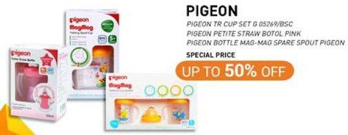 Promo Harga PIGEON TR Cup Set G 05269/BSC/Petite Straw Botol Pink/Bottle Mag-Mag Spare Spout   - Carrefour