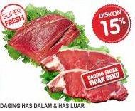 Promo Harga Daging Has Dalam / Luar 100gr  - Superindo