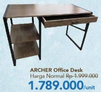 Promo Harga ARCHER Office Desk  - Carrefour