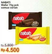 Promo Harga NABATI Wafer All Variants 75 gr - Indomaret