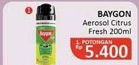 Promo Harga BAYGON Insektisida Spray Citrus Fresh 200 ml - Alfamidi