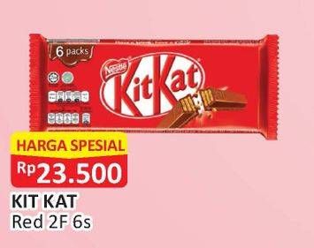 Promo Harga KIT KAT Chocolate 2 Fingers 6 pcs - Alfamart