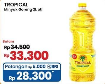 Promo Harga Tropical Minyak Goreng 2000 ml - Indomaret