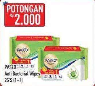 Promo Harga PASEO Cleansing Wipes 25 pcs - Hypermart