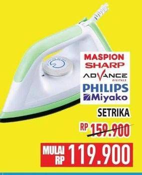 Promo Harga Maspion, Sharp, Advance, Philips, Miyako Setrika  - Hypermart