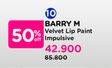 Promo Harga Barry M Velvet Matte Lip Paint Impulsive 3 gr - Watsons