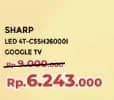 Promo Harga Sharp 4T-C55HJ6000i | 55 inch 4K Frameless Google TV  - Yogya