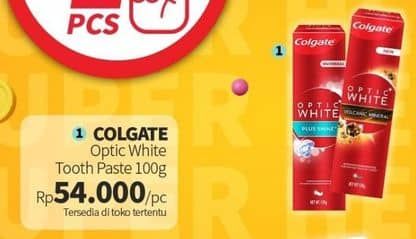 Promo Harga Colgate Toothpaste Optic White 100 gr - Guardian