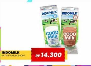 Promo Harga Indomilk Susu UHT All Variants 950 ml - Yogya