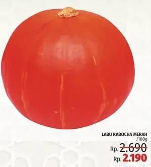 Promo Harga Kabocha Labu Merah per 100 gr - LotteMart