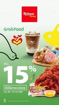 Promo Harga GrabFood  - Richeese Factory