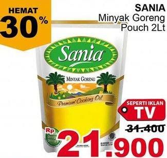 Promo Harga SANIA Minyak Goreng 2 ltr - Giant